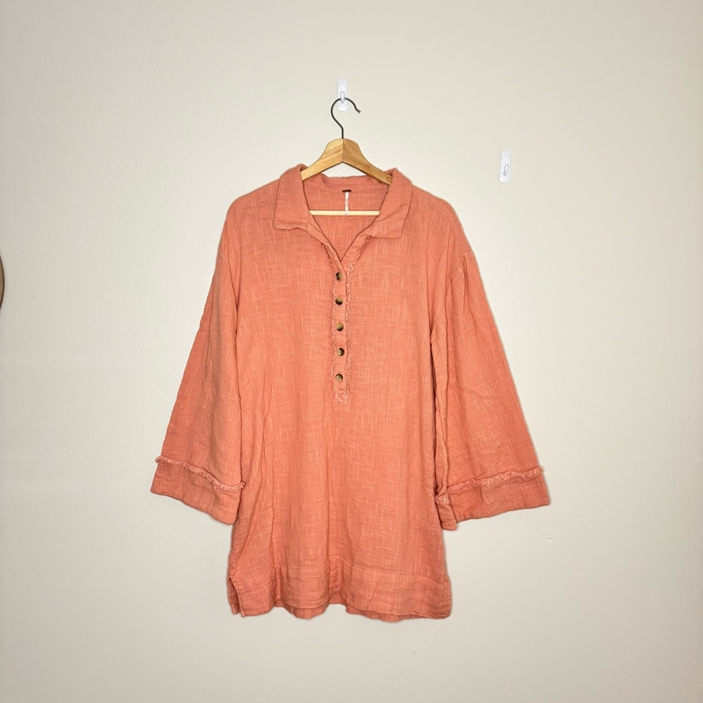 FREE PEOPLE | Cotton Tunic Terra Cotta Dusty Peach